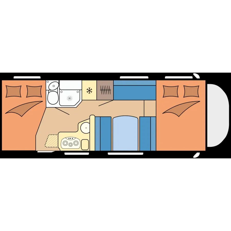 Автодом Hobby A70, 2024, МКПП, пробег 17700 км