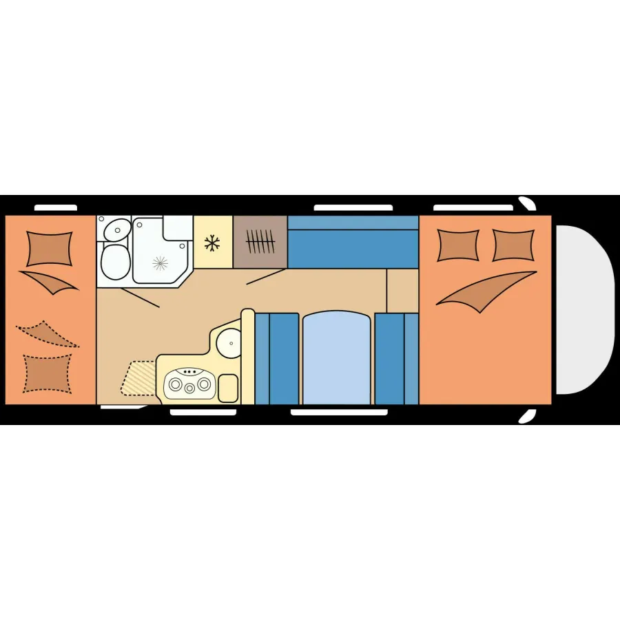 Автодом Hobby A, 2025, МКПП, пробег 4200 км