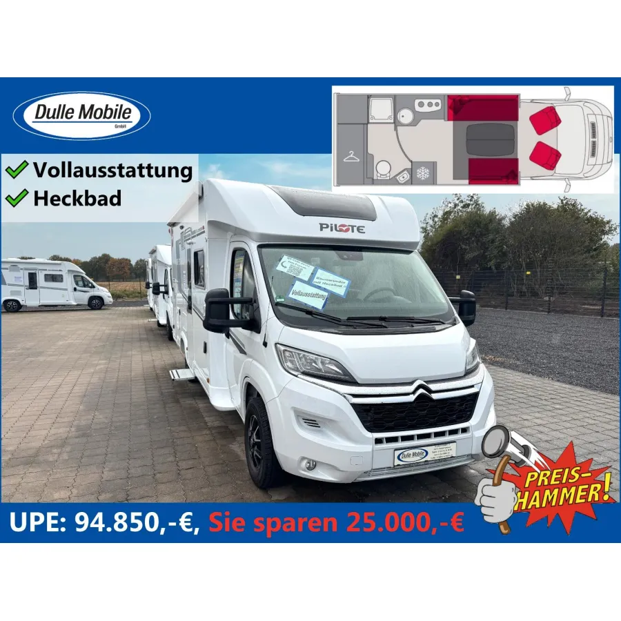 Автодом Pilote P, 2024, МКПП, пробег 33000 км