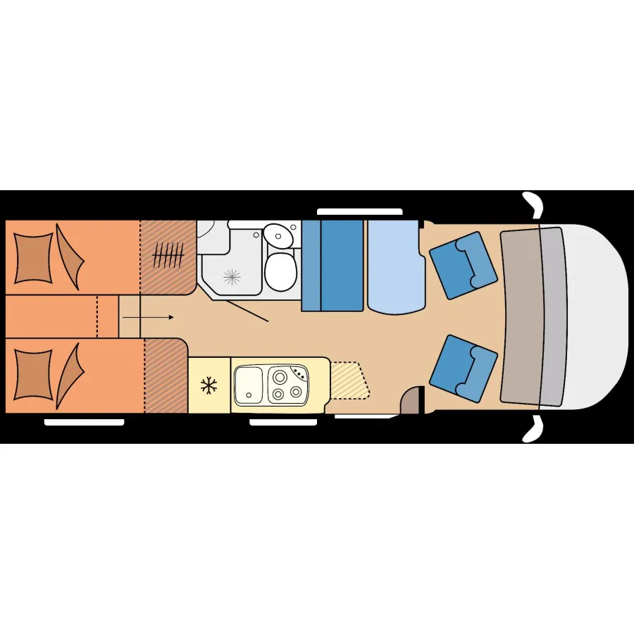 Автодом Hobby V65, 2025, МКПП, пробег 9900 км
