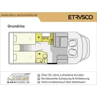 Автодом Etrusco T7300, 2025, АКПП, пробег 23700 км