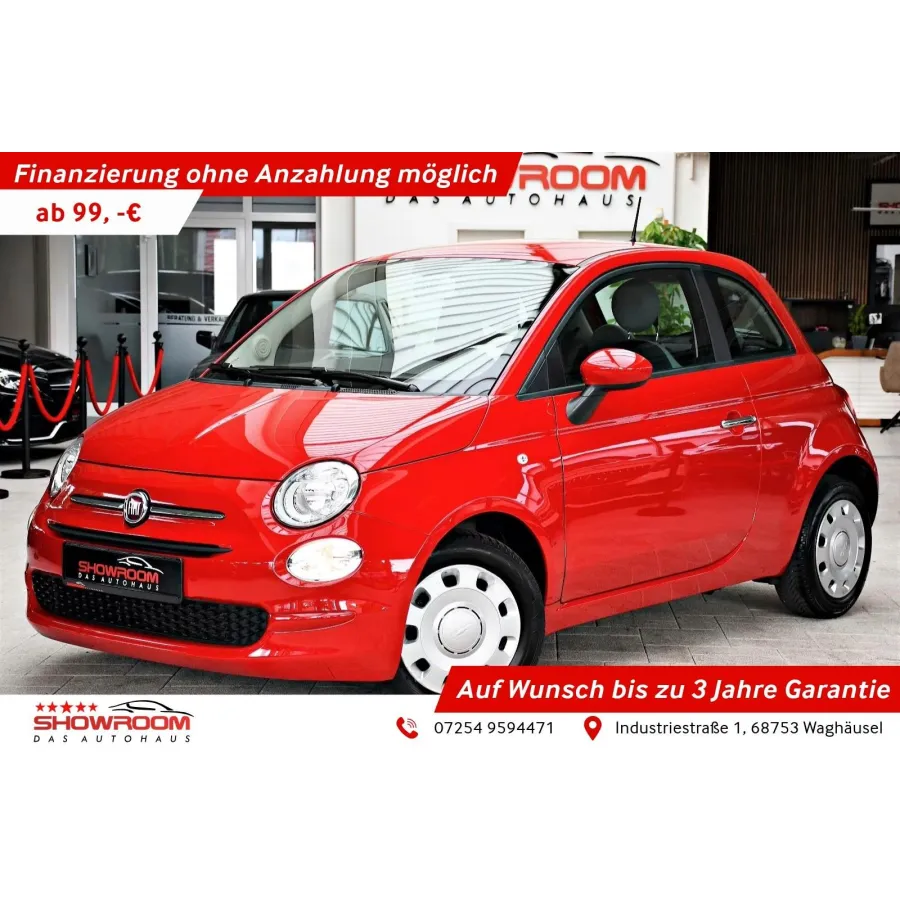 Fiat 500, 2021, МКПП, пробег 16400 км