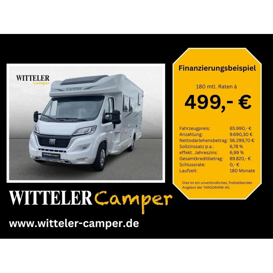 Автодом Forster T, 2024, МКПП, пробег 79 км