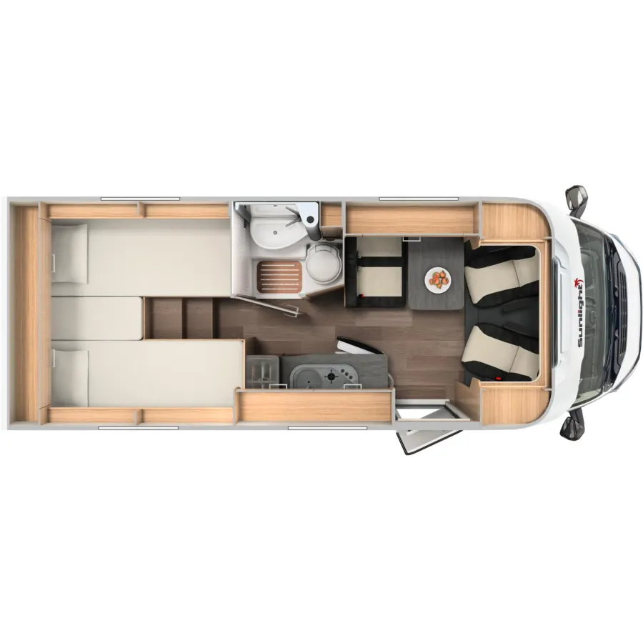 Автодом Sunlight V, 2019, МКПП, пробег 39745 км