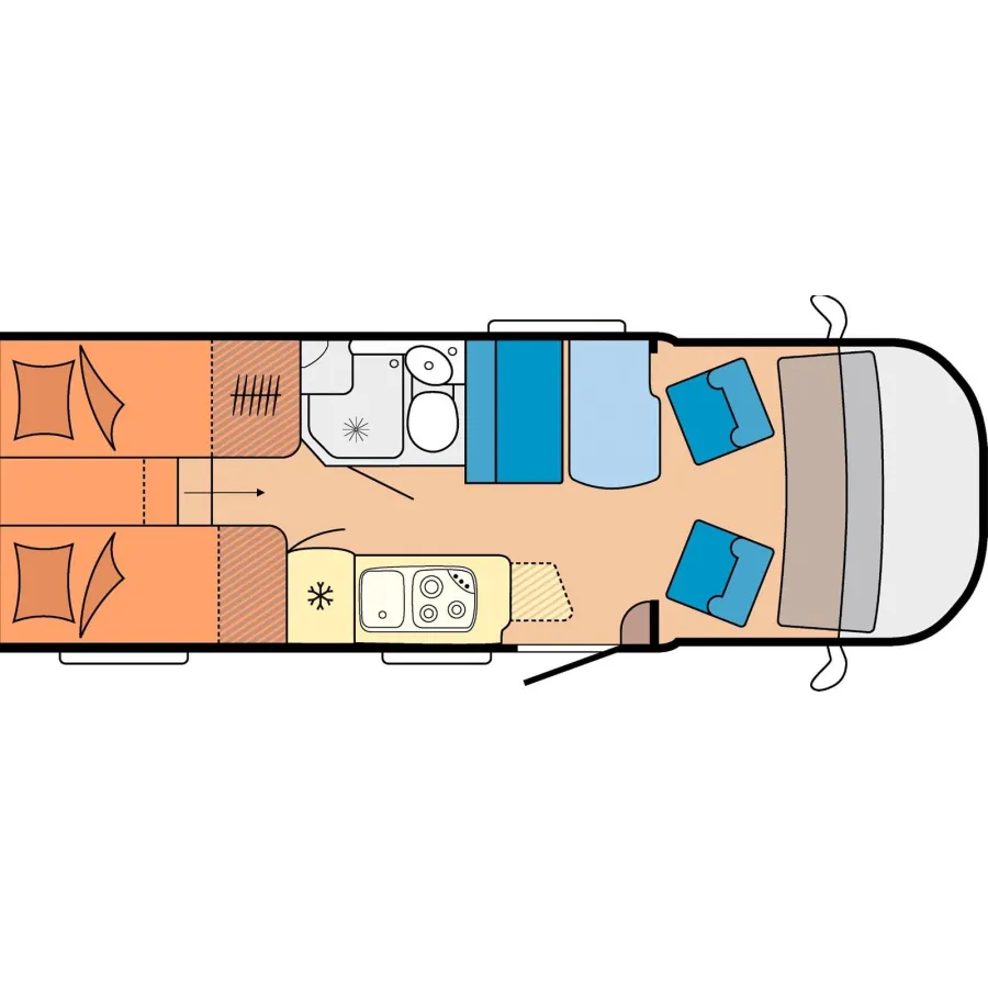 Автодом Hobby Optima, 2020, МКПП, пробег 49000 км