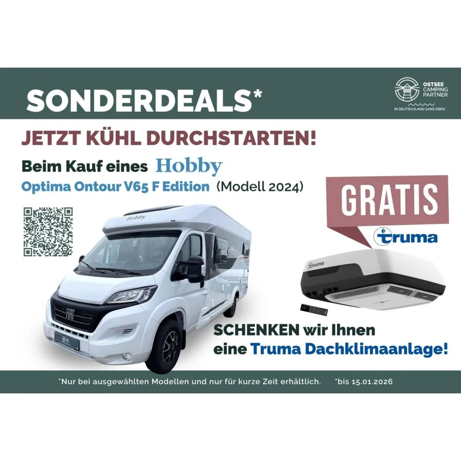 Автодом Hobby Optima, 2026, МКПП, пробег 423 км