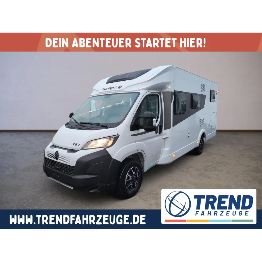 Автодом Sunlight T, 2026, МКПП, пробег 20 км