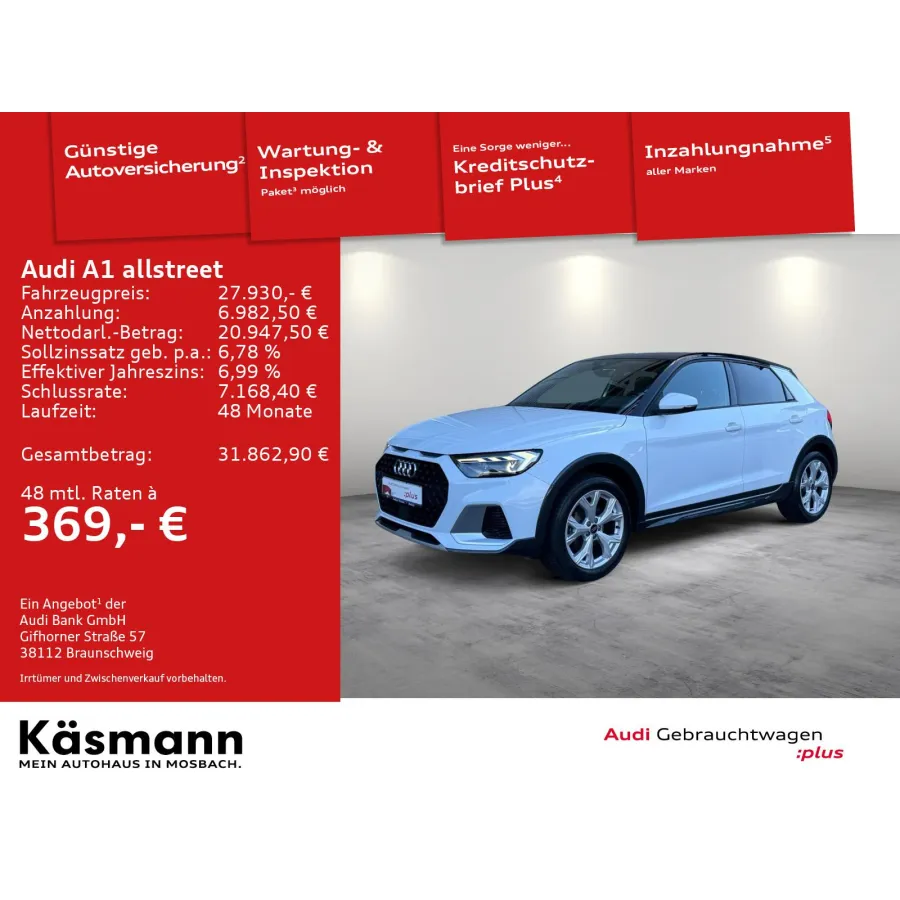 Audi A1, 2023, АКПП, пробег 52070 км