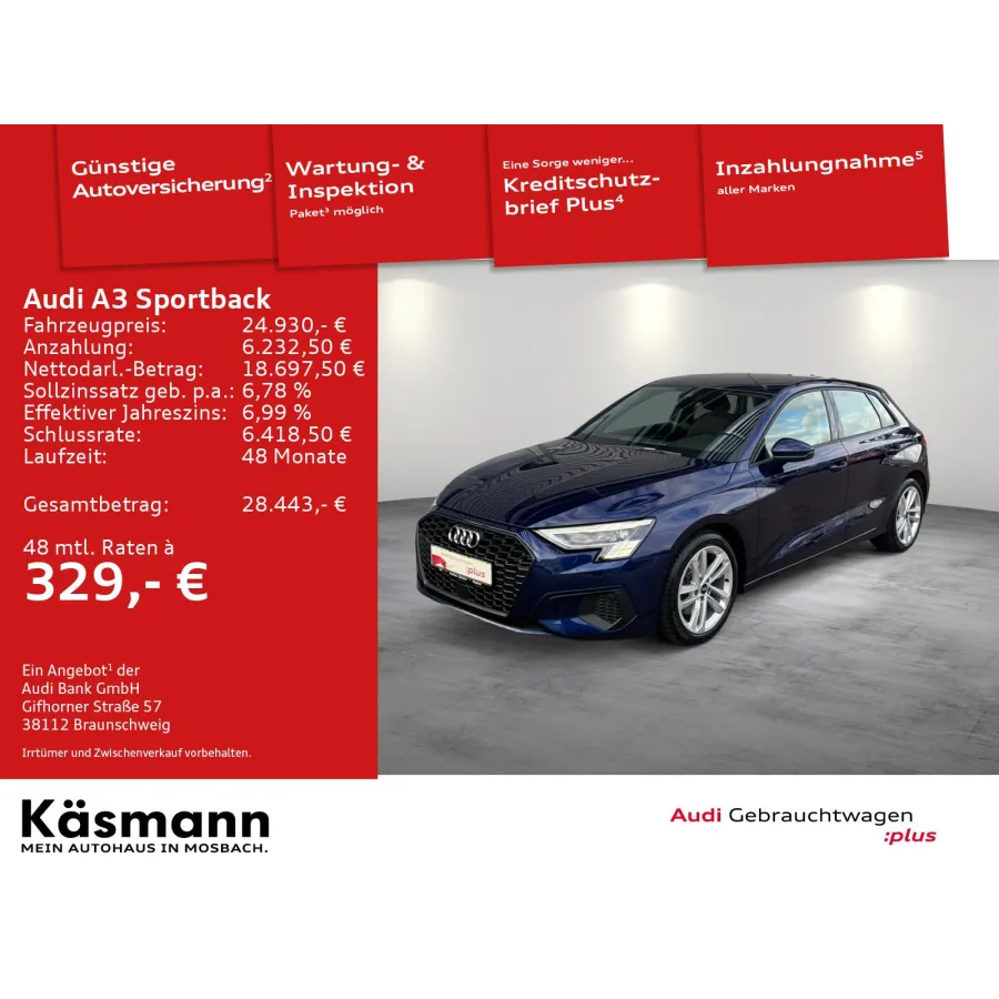 Audi A3, 2021, МКПП, пробег 44061 км