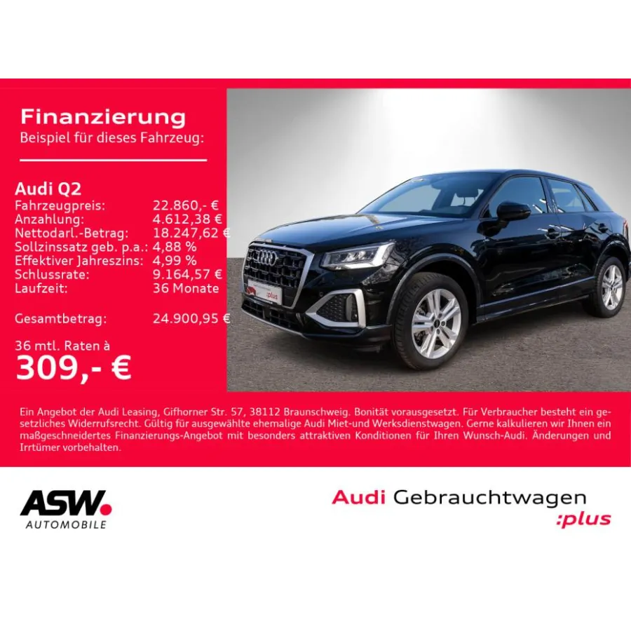 Audi Q2, 2021, АКПП, пробег 41600 км