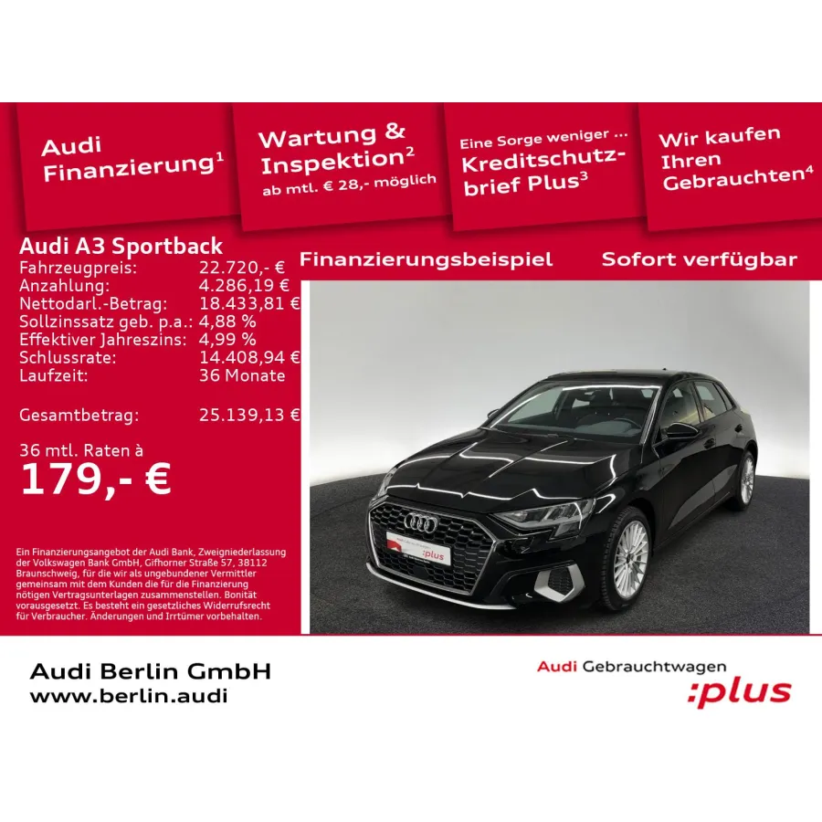 Audi A3, 2023, АКПП, пробег 48800 км