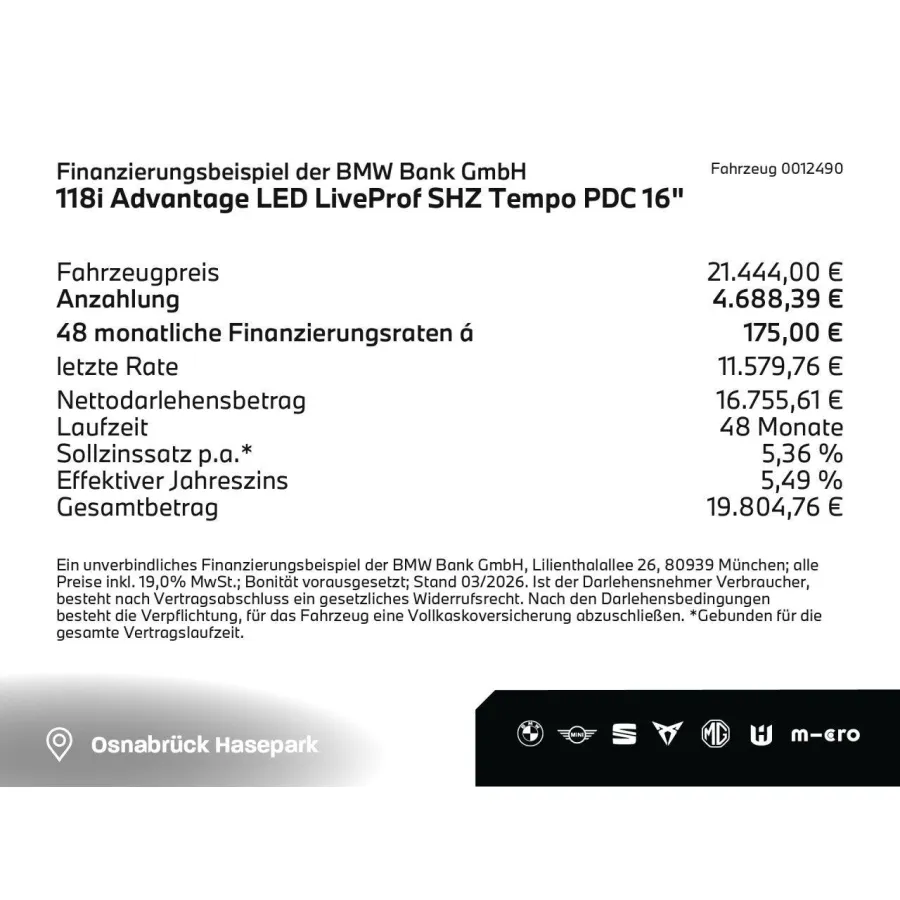 BMW 118, 2023, АКПП, пробег 53650 км