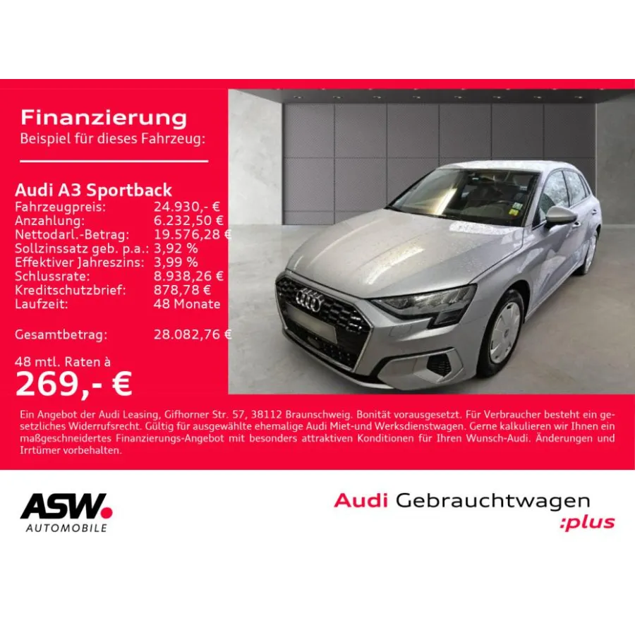 Audi A3, 2022, АКПП, пробег 49500 км