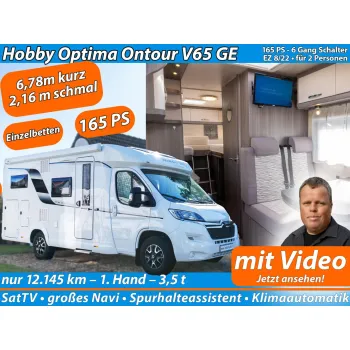 Автодом Hobby Optima, 2022, МКПП, пробег 12145 км