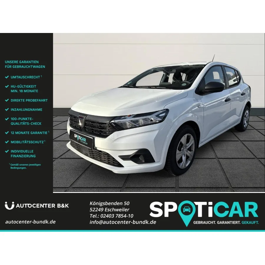 Dacia Sandero, 2022, МКПП, пробег 30790 км