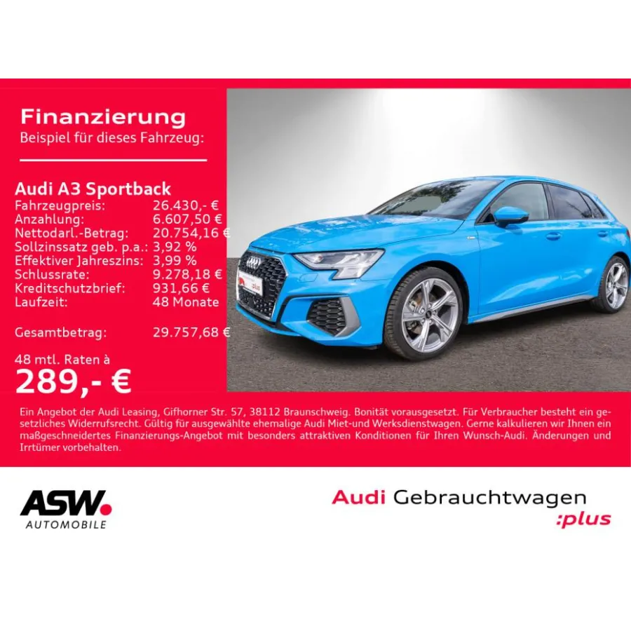 Audi A3, 2023, АКПП, пробег 19990 км