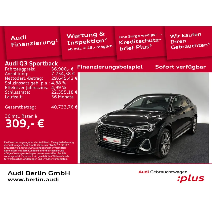 Audi Q3, 2023, АКПП, пробег 28050 км