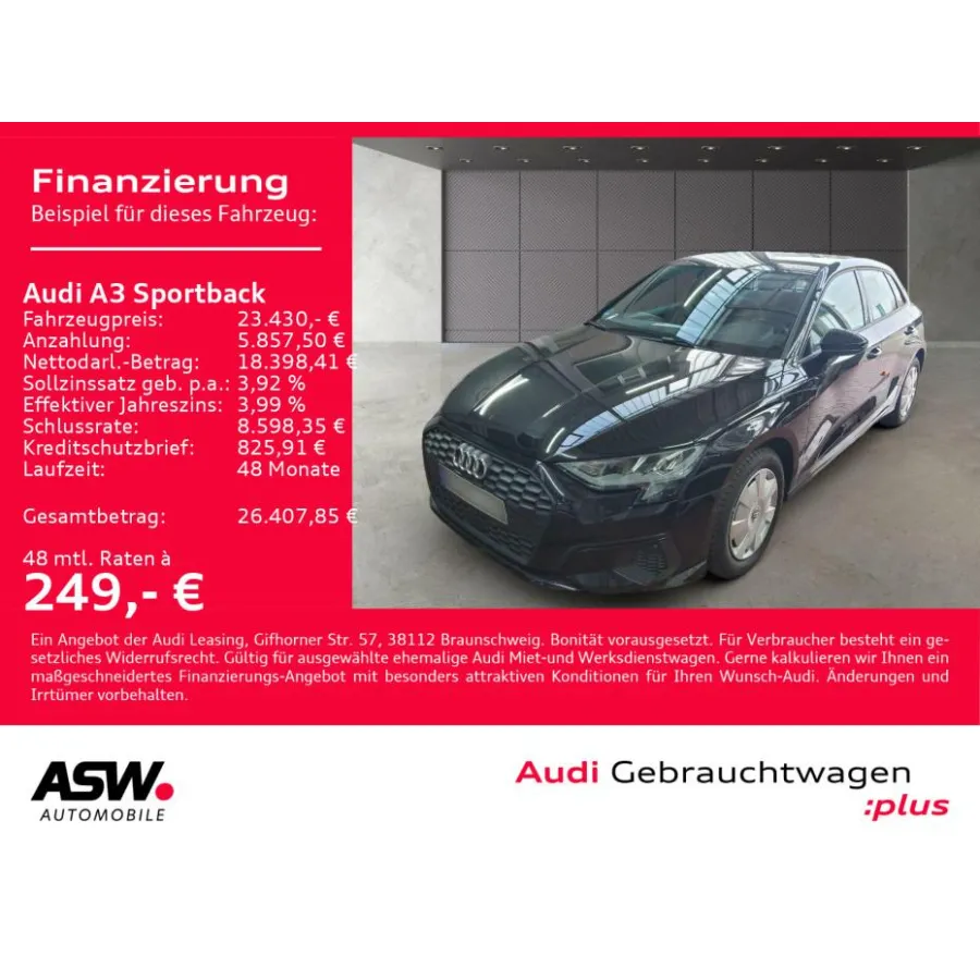 Audi A3, 2023, АКПП, пробег 37984 км