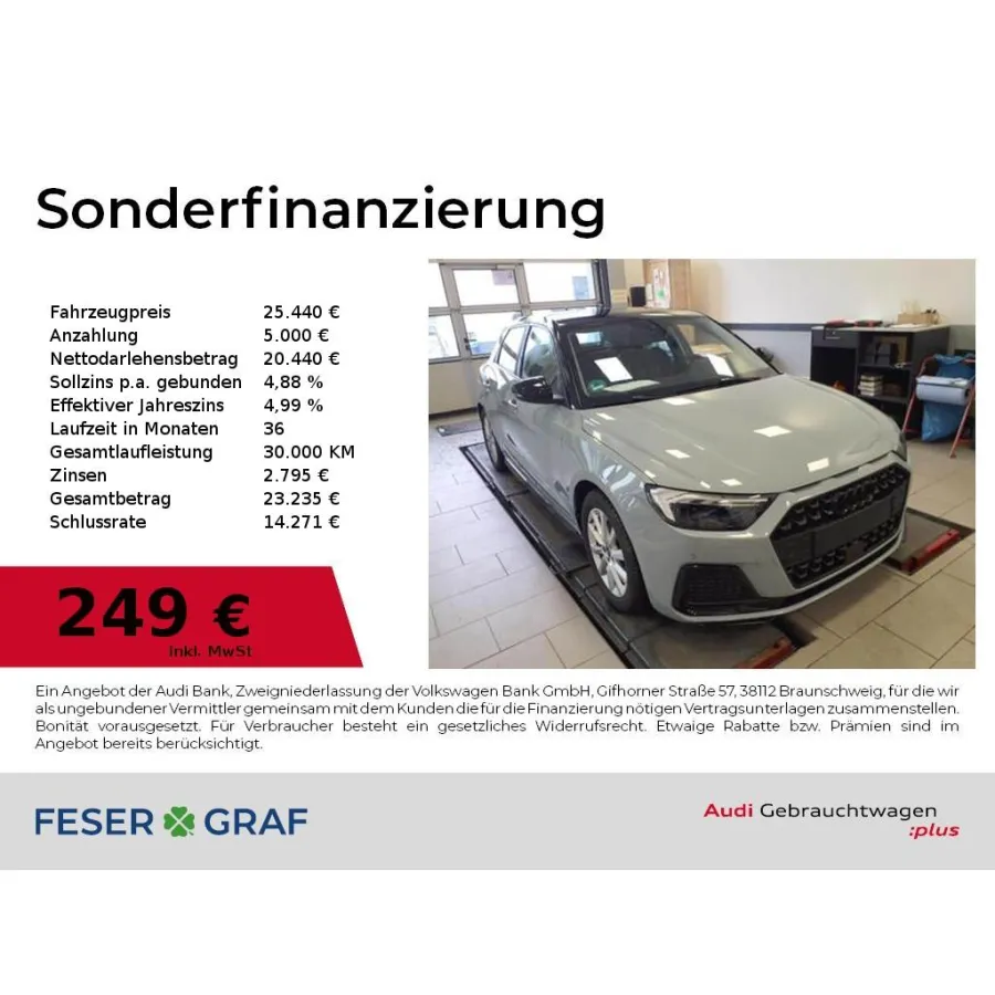 Audi A1, 2023, АКПП, пробег 8600 км