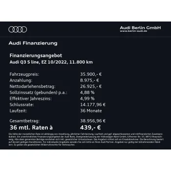Audi Q3, 2022, АКПП, пробег 11800 км