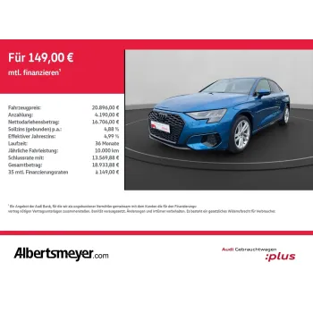 Audi A3, 2022, МКПП, пробег 63518 км