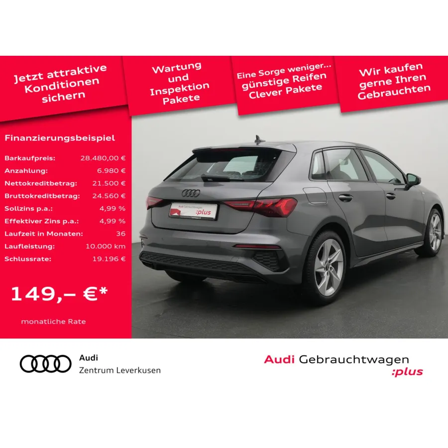 Audi A3, 2023, АКПП, пробег 27106 км