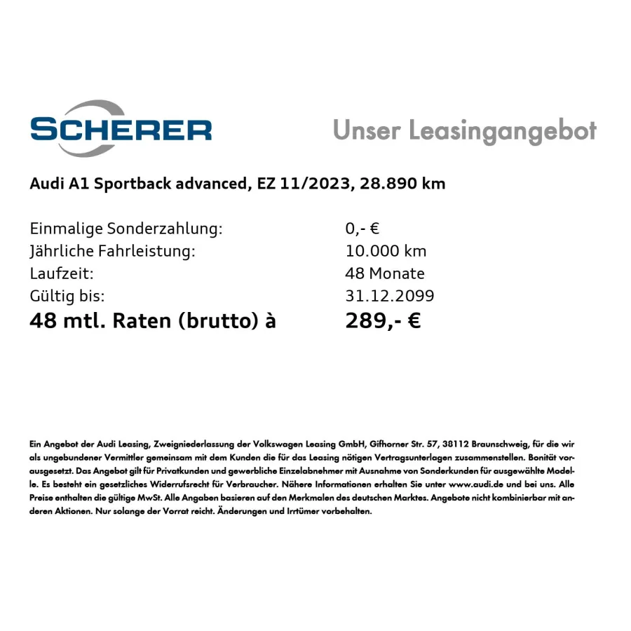 Audi A1, 2023, АКПП, пробег 28890 км