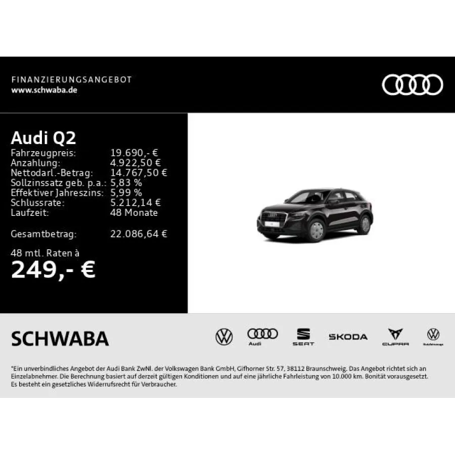 Audi Q2, 2022, МКПП, пробег 39900 км