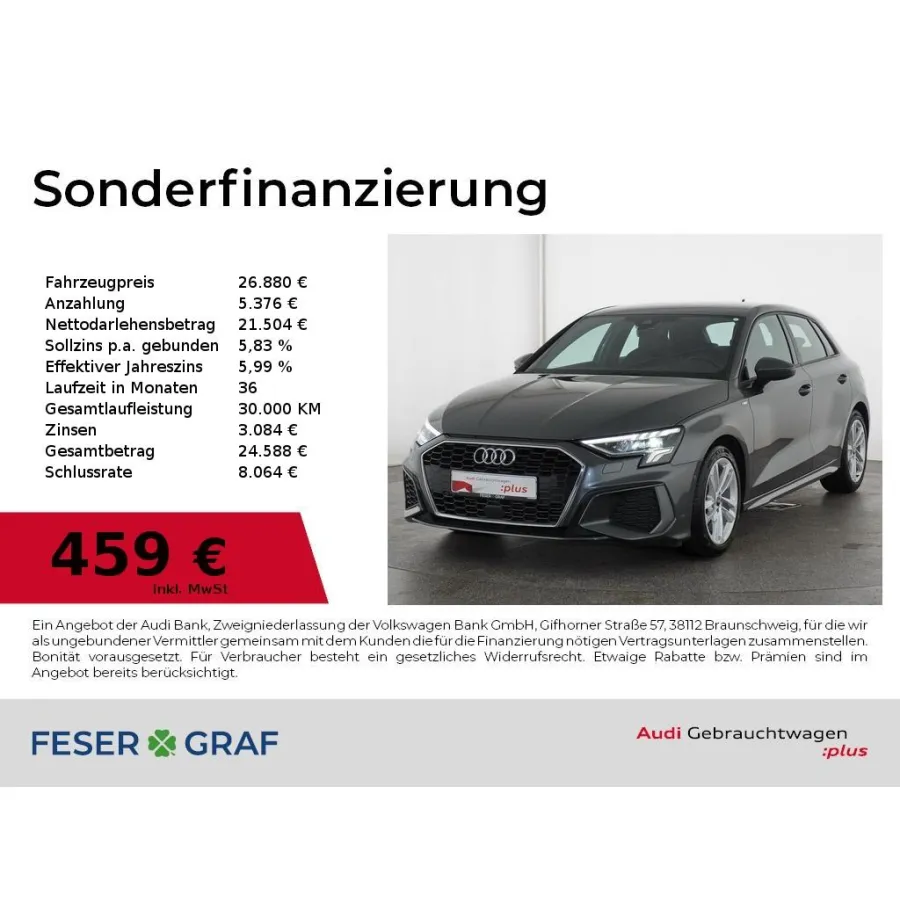 Audi A3, 2023, АКПП, пробег 66298 км