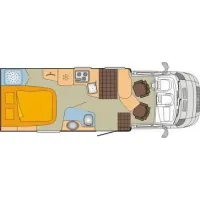 Автодом Bürstner T, 2015, МКПП, пробег 83860 км