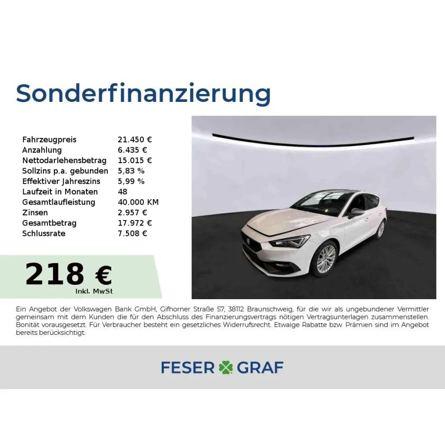 Seat Leon, 2022, АКПП, пробег 76350 км