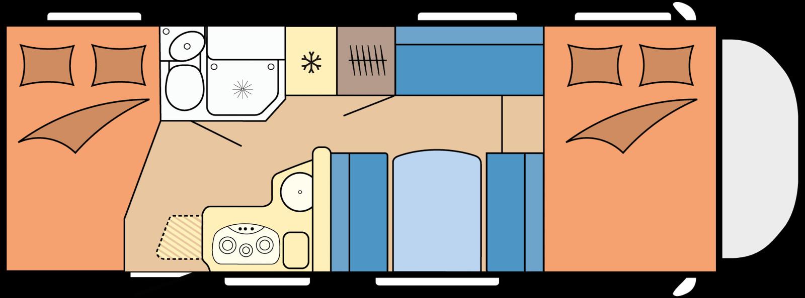 Автодом Hobby A70, 2024, МКПП, пробег 17700 км