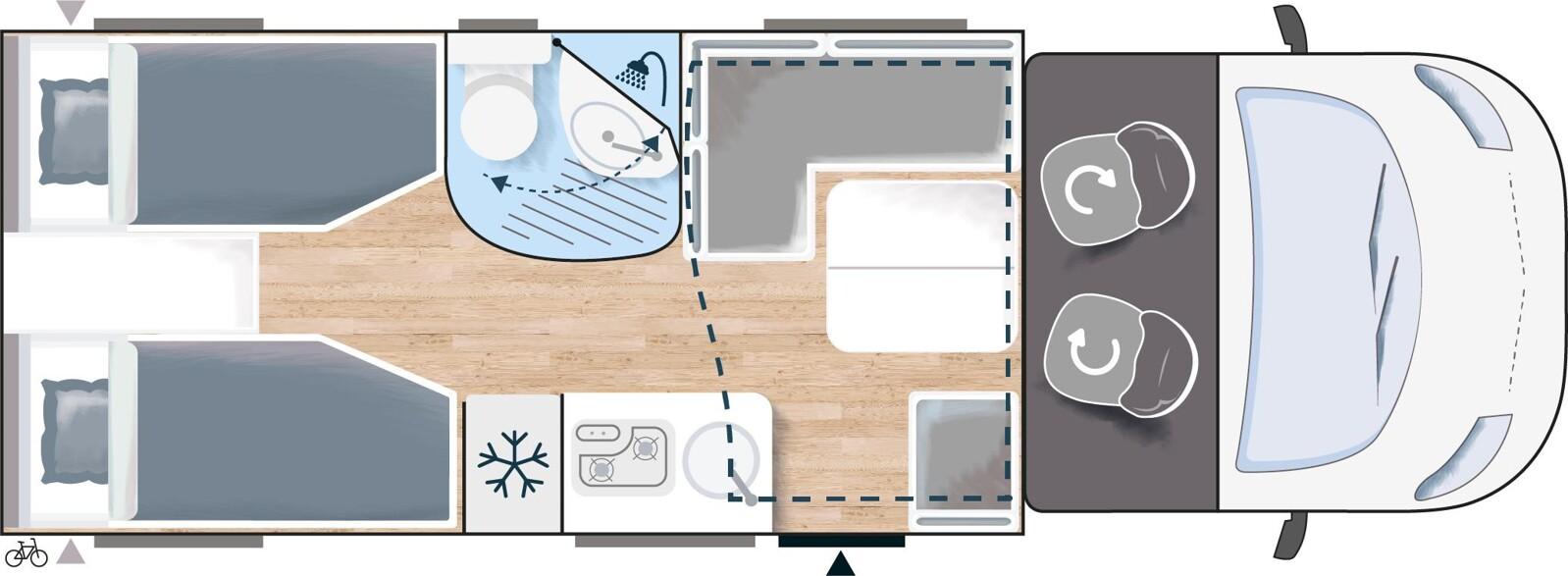 Автодом Challenger Graphite, 2019, АКПП, пробег 35857 км