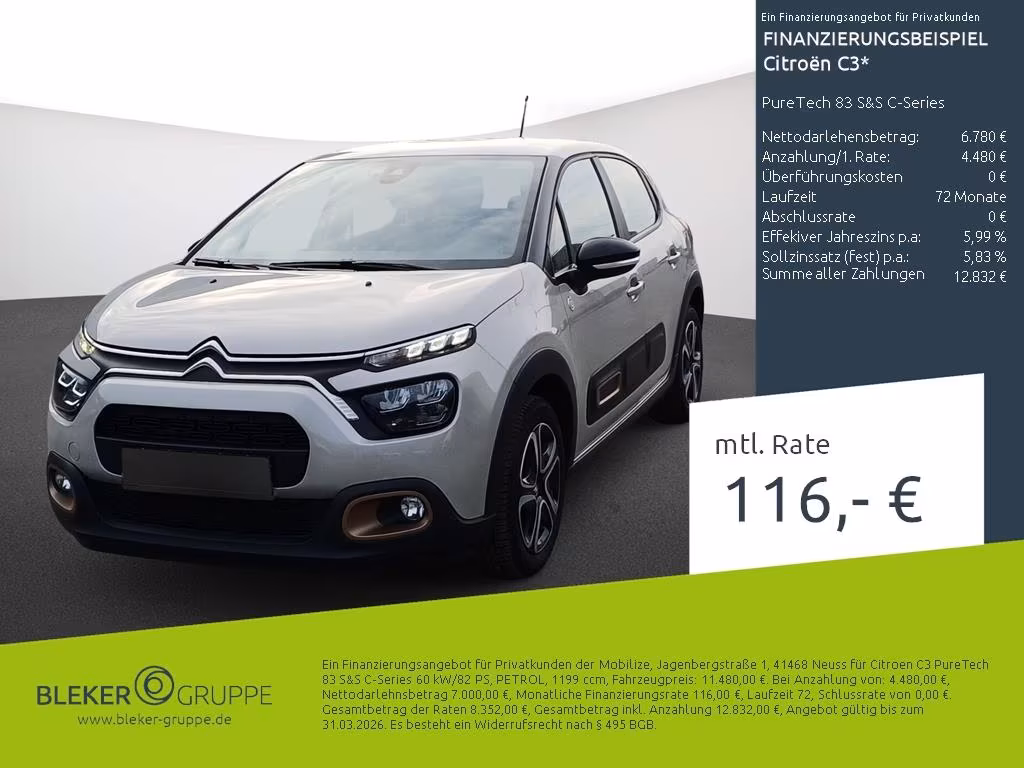 Citroën C3, 2023, МКПП, пробег 30210 км